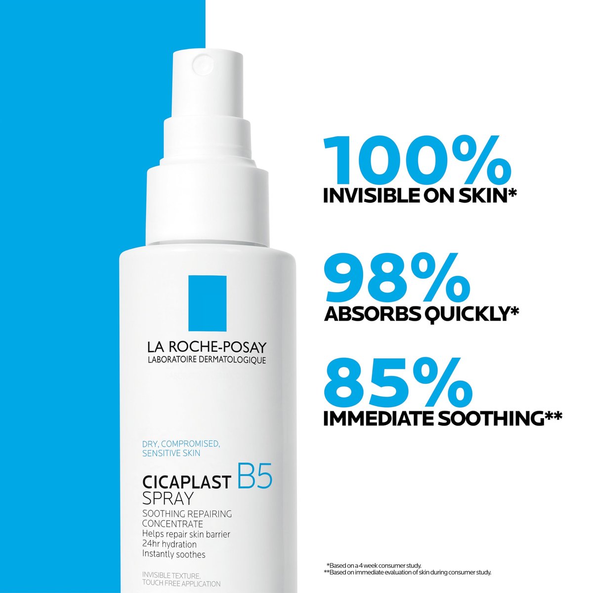 La Roche-Posay Cicaplast B5 Spray - Hydrating Face Mist with Vitamin B5 & Madecassoside for Skin Barrier Repair, 3.38 Fl Oz Avelisse