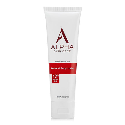 Alpha Skin Care Revitalizing Body Lotion with 12% Glycolic AHA - Hydrating & Exfoliating Daily Moisturizer for Soft, Smooth Skin - Anti-Aging Travel Size, 3 Oz Avelisse