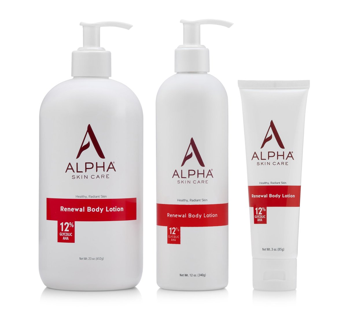 Alpha Skin Care Revitalizing Body Lotion with 12% Glycolic AHA - Hydrating & Exfoliating Daily Moisturizer for Soft, Smooth Skin - Anti-Aging Travel Size, 3 Oz Avelisse