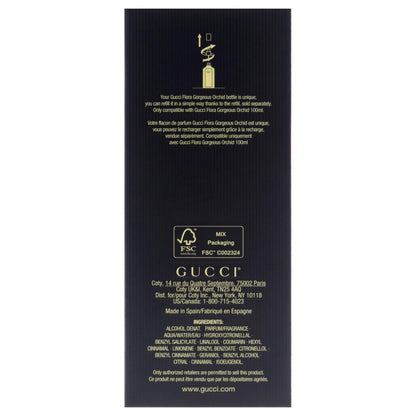 Gucci Flora Gorgeous Orchid Eau de Parfum for Women - 3.3 oz Refillable Spray Avelisse