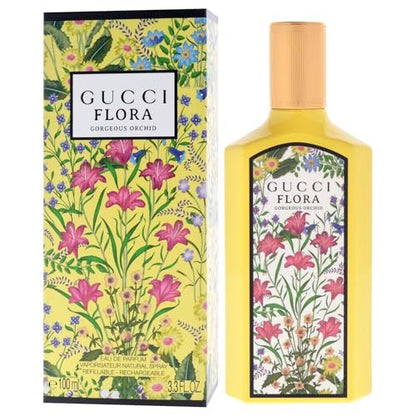 Gucci Flora Gorgeous Orchid Eau de Parfum for Women - 3.3 oz Refillable Spray Avelisse