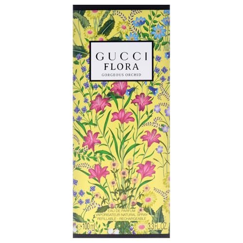 Gucci Flora Gorgeous Orchid Eau de Parfum for Women - 3.3 oz Refillable Spray Avelisse