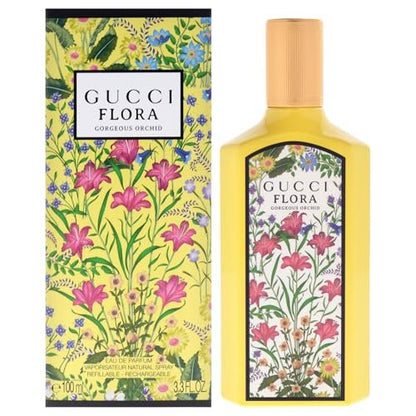 Gucci Flora Gorgeous Orchid Eau de Parfum for Women - 3.3 oz Refillable Spray Avelisse