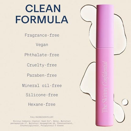 The Skinny Confidential Brow Peptide Eyebrow & Eyelash Styling Serum – All Day Hold, Lightweight & Non-Greasy Brow & Lash Serum (1 Fl Oz) Avelisse