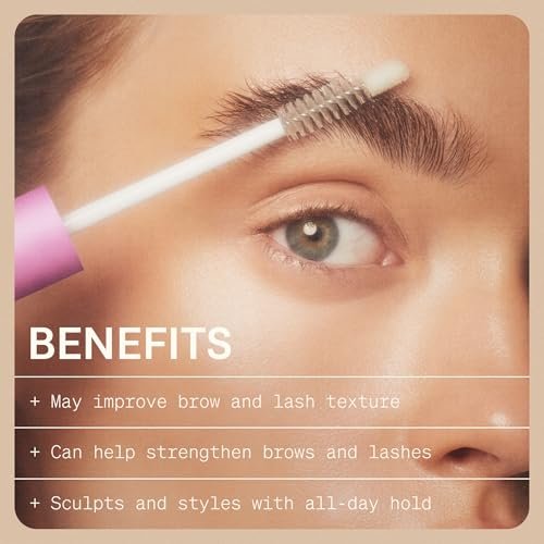 The Skinny Confidential Brow Peptide Eyebrow & Eyelash Styling Serum – All Day Hold, Lightweight & Non-Greasy Brow & Lash Serum (1 Fl Oz) Avelisse