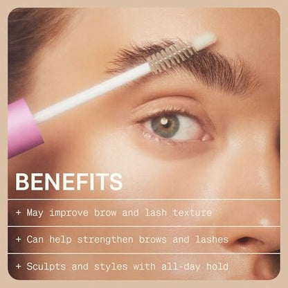 The Skinny Confidential Brow Peptide Eyebrow & Eyelash Styling Serum – All Day Hold, Lightweight & Non-Greasy Brow & Lash Serum (1 Fl Oz) Avelisse