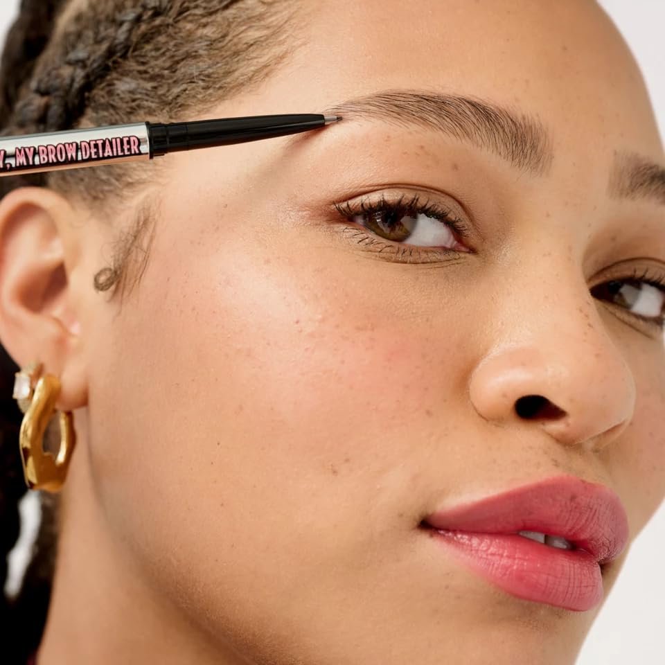 Benefit Precisely My Brow Detailer Microfine Brow Pencil - #3.5 Neutral Medium Brown - Ultra-Fine Tip for Natural Hair-Like Strokes Avelisse
