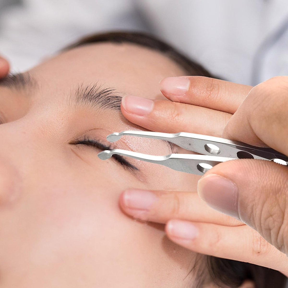 Stainless Steel Meibomian Gland Expressor for Dry Eyes - Professional Eyelid Massage Tool with Rectangle Tip Avelisse