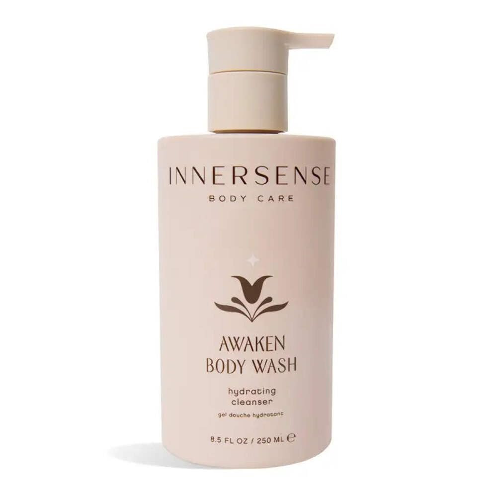 INNERSENSE Organic Beauty Awaken Body Wash – Avocado Oil, Vitamins B5, C & D – Gentle Cleanse, Soften & Soothe Skin – Non-Toxic, Cruelty-Free – 8.5 fl oz Avelisse