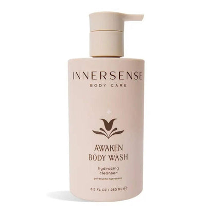 INNERSENSE Organic Beauty Awaken Body Wash – Avocado Oil, Vitamins B5, C & D – Gentle Cleanse, Soften & Soothe Skin – Non-Toxic, Cruelty-Free – 8.5 fl oz Avelisse