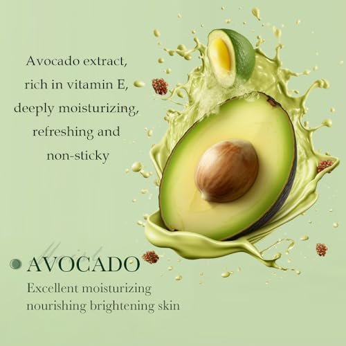 7pcs Avocado Skincare Kit - Hydrating & Anti-Aging Facial Set for Women & Teen Girls Avelisse