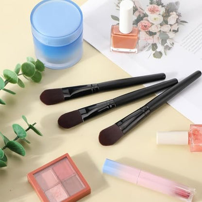 Teenyyou 12-Piece Flat Foundation Brush Set – Soft Nylon Bristles, Wooden Handle Makeup Brushes for Liquid, Cream & Powder Foundation Avelisse