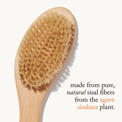 goop Beauty Dry Brush – Detoxifying Body Exfoliator with Wooden Handle & Natural Biodegradable Sisal Fibers (FSC Certified) Avelisse