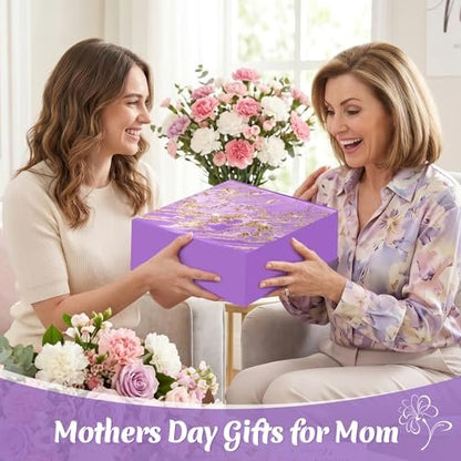 Purple Self Care Spa Gift Basket Set for Women - Birthday, Mother's Day, Thank You Gift for Mom, Wife, Friend, Teacher, Nurse, Coworker Avelisse