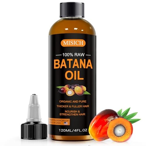 MISICH Raw Batana Oil - 100% Natural Organic Hair Growth Oil for Men & Women, Sourced from Honduras, Pure Unrefined, Enhances Thickness, Prevents Hair Loss, 4 Oz - görsel 2