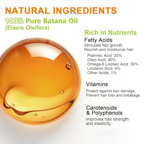 MISICH Raw Batana Oil - 100% Natural Organic Hair Growth Oil for Men & Women, Sourced from Honduras, Pure Unrefined, Enhances Thickness, Prevents Hair Loss, 4 Oz - görsel 10