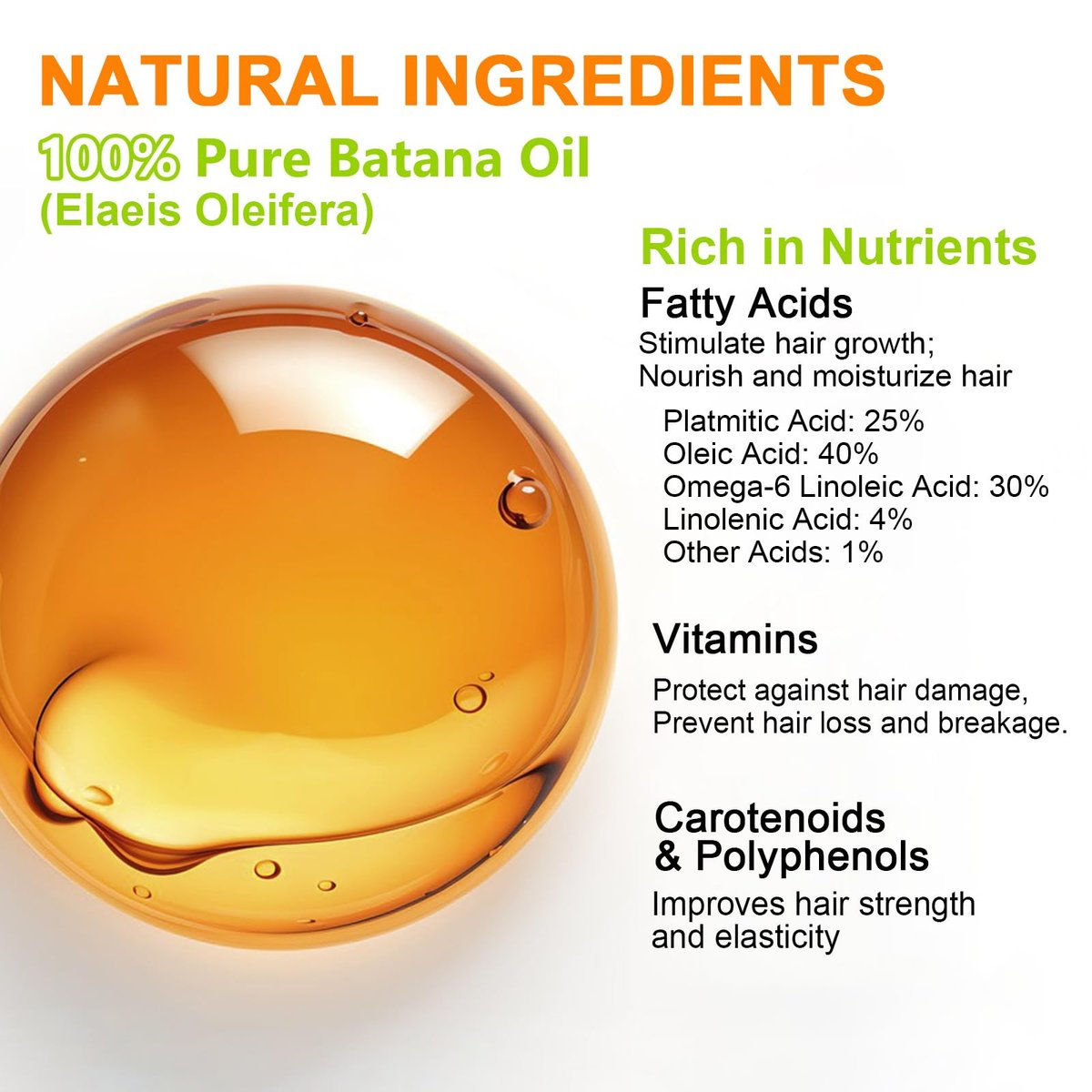 MISICH Raw Batana Oil - 100% Natural Organic Hair Growth Oil for Men & Women, Sourced from Honduras, Pure Unrefined, Enhances Thickness, Prevents Hair Loss, 4 Oz - görsel 9