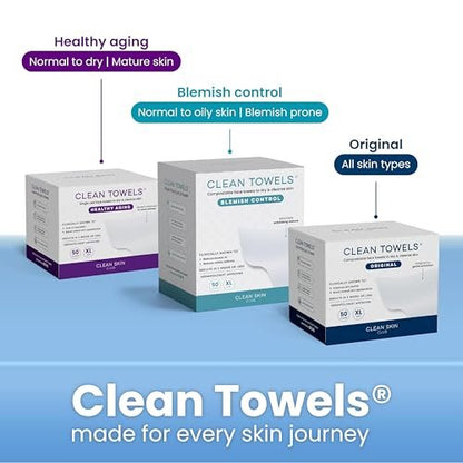 Clean Skin Club Cloud Pads – Ultra-Soft & Thick 100% Organic Cotton Face Pads, Dermatologist-Approved Makeup Remover & Toner Applicator, Sensitive-Skin Safe, 60 Count