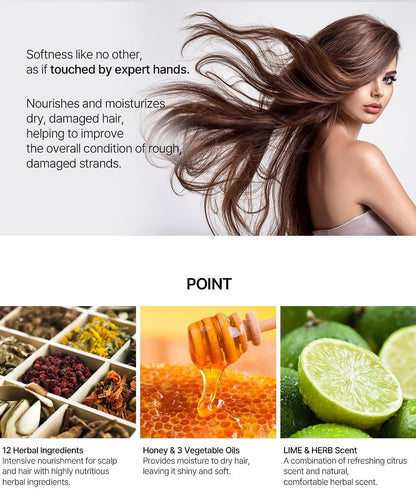 Doori Professional Honey Therapy Shampoo – Nourishing & Moisturizing Hair Care (6.7 fl oz)