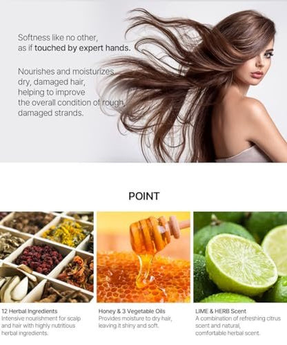 Doori Professional Honey Therapy Shampoo – Nourishing & Moisturizing Hair Care (6.7 fl oz)