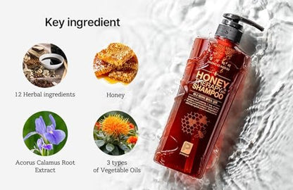 Doori Professional Honey Therapy Shampoo – Nourishing & Moisturizing Hair Care (6.7 fl oz)