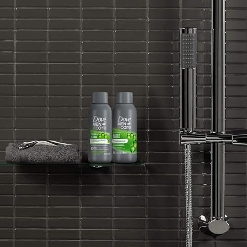 Dove Men+Care Travel Essentials Bundle – Extra Fresh Body & Face Wash & Fresh + Clean 2-in-1 Shampoo, 3 oz Each - görsel 8