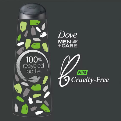Dove Men+Care Travel Essentials Bundle – Extra Fresh Body & Face Wash & Fresh + Clean 2-in-1 Shampoo, 3 oz Each