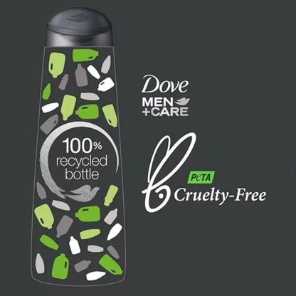 Dove Men+Care Travel Essentials Bundle – Extra Fresh Body & Face Wash & Fresh + Clean 2-in-1 Shampoo, 3 oz Each