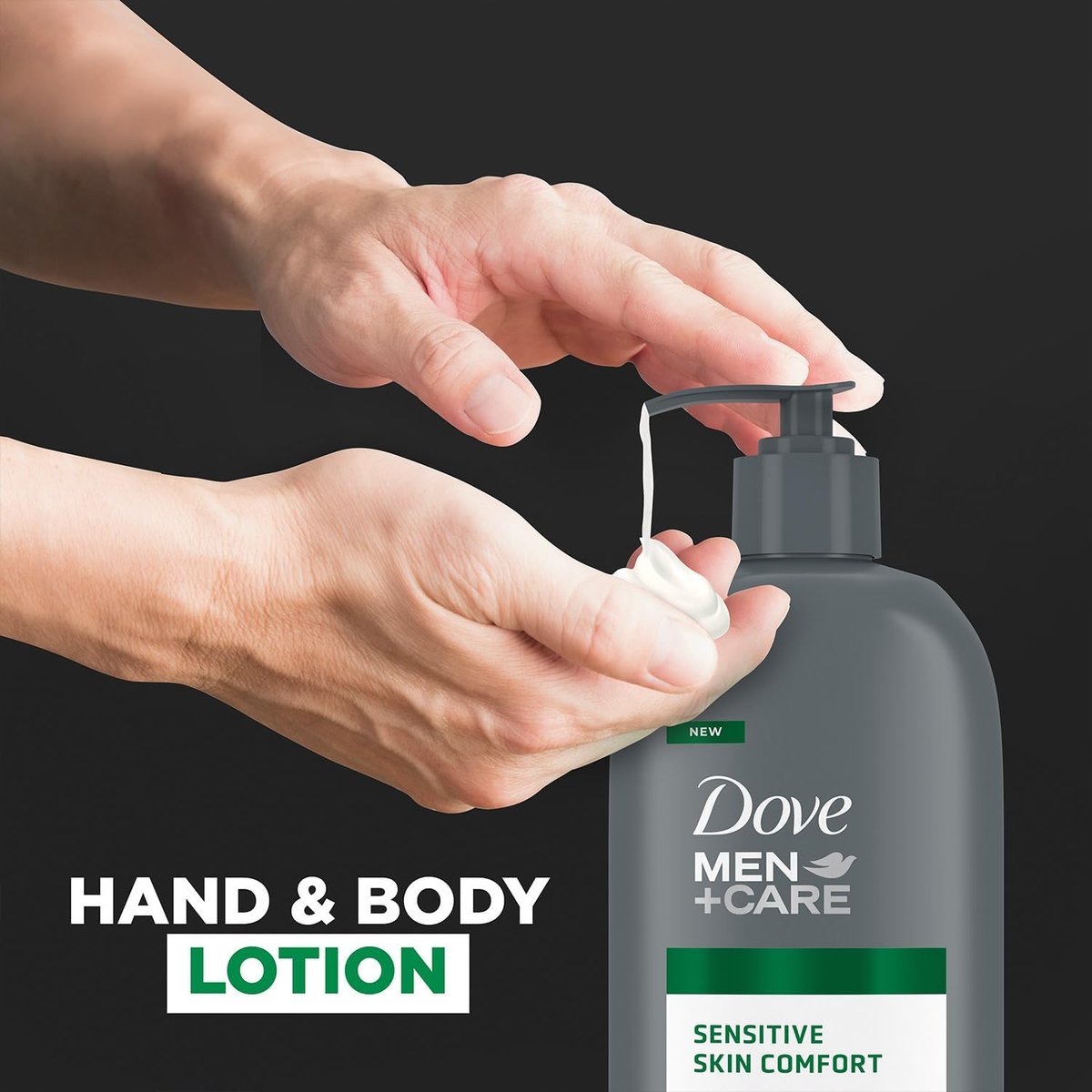 Dove Men+Care Sensitive Skin Comfort Body Lotion Value Pack – Shea Butter & Aloe Vera, Calming Formula for Dry Skin, 13.5 Fl Oz (Pack of 2) Avelisse