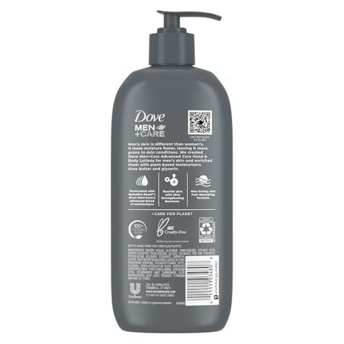 Dove Men+Care Sensitive Skin Comfort Body Lotion Value Pack – Shea Butter & Aloe Vera, Calming Formula for Dry Skin, 13.5 Fl Oz (Pack of 2) Avelisse