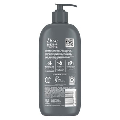 Dove Men+Care Sensitive Skin Comfort Body Lotion Value Pack – Shea Butter & Aloe Vera, Calming Formula for Dry Skin, 13.5 Fl Oz (Pack of 2) Avelisse