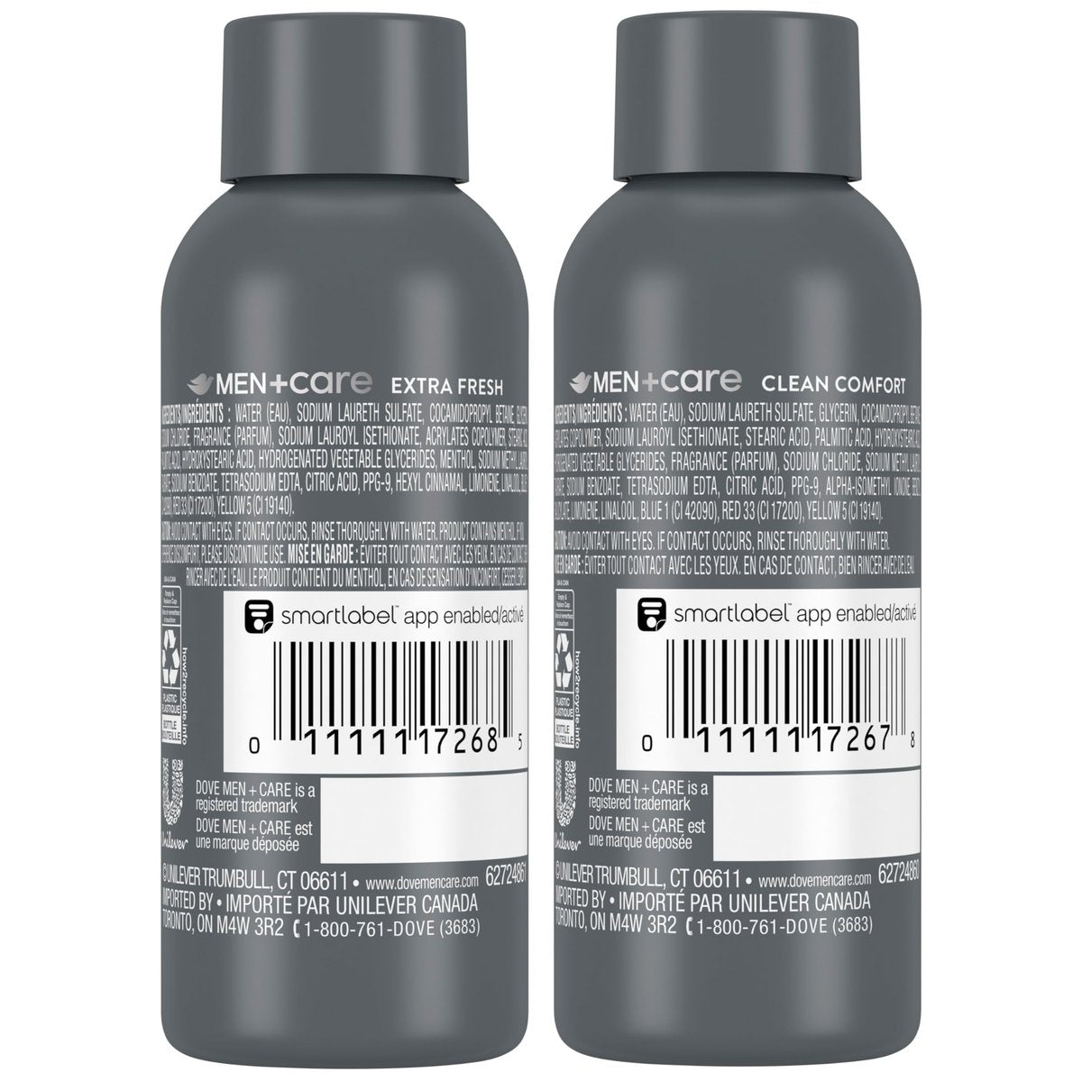 Dove Men+Care Body & Face Wash Variety 2-Pack – Extra Fresh + Clean Comfort, Travel Essentials, 3 oz Each - görsel 4