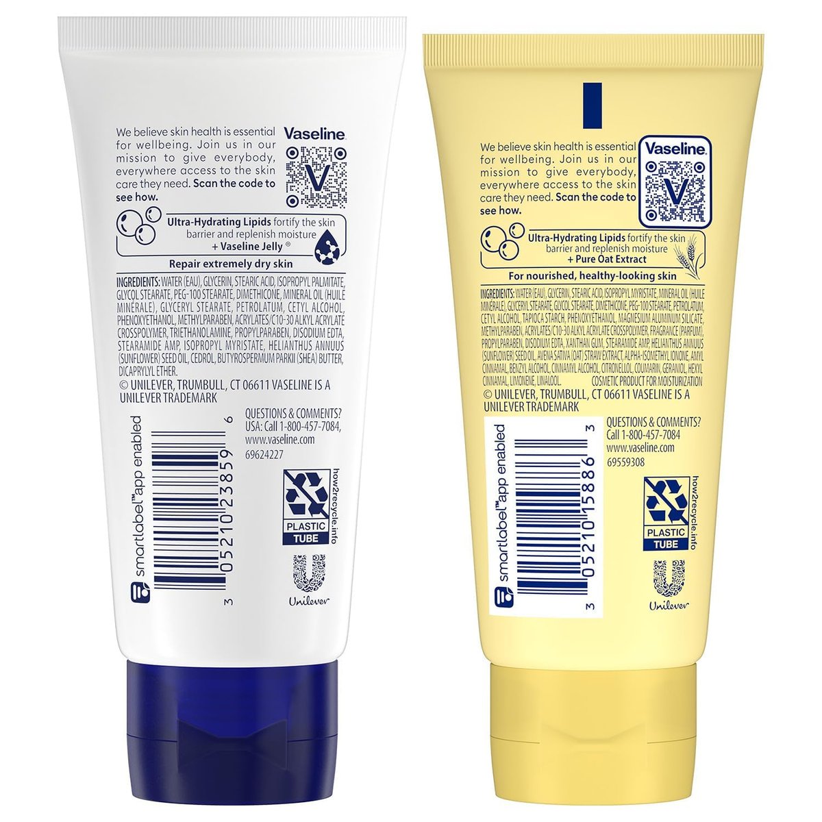 Vaseline Intensive Care Lotion Bundle – Advanced Repair Unscented & Nourishing Moisture for Extremely Dry Skin, 2 oz Each (2-Piece Set) - görsel 3