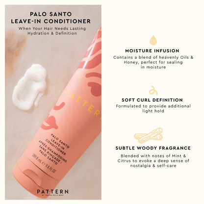 PATTERN Beauty by Tracee Ellis Ross Palo Santo Mini Kit - Travel Size Leave-In Conditioner, Curl Mousse & Styling Cream for Curly, Coily & Tight Textures Avelisse