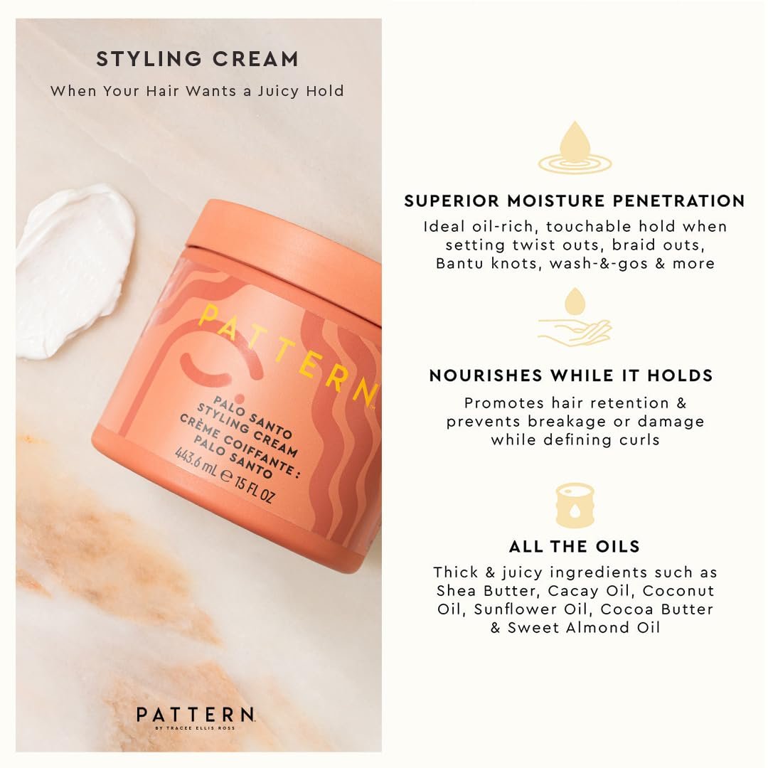 PATTERN Beauty by Tracee Ellis Ross Palo Santo Mini Kit - Travel Size Leave-In Conditioner, Curl Mousse & Styling Cream for Curly, Coily & Tight Textures Avelisse
