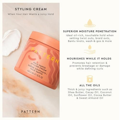 PATTERN Beauty by Tracee Ellis Ross Palo Santo Mini Kit - Travel Size Leave-In Conditioner, Curl Mousse & Styling Cream for Curly, Coily & Tight Textures Avelisse