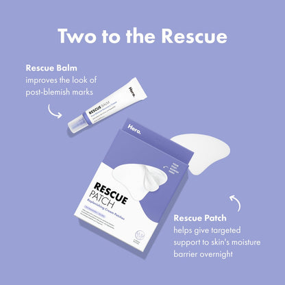 HERO COSMETICS Rescue Patch – Moisturizing Cream Patch for Post-Blemish Skin, 6ct (3 Pairs) Avelisse