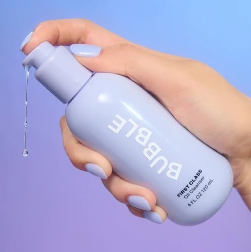 Bubble Skincare First Class Face Oil Cleanser - Nourishing Facial Cleansing Oil & Makeup Remover with Rosehip Seed Oil & Sunflower Seed Oil, 4 fl oz Avelisse