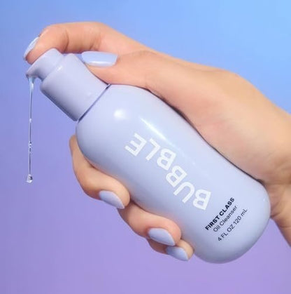 Bubble Skincare First Class Face Oil Cleanser - Nourishing Facial Cleansing Oil & Makeup Remover with Rosehip Seed Oil & Sunflower Seed Oil, 4 fl oz Avelisse