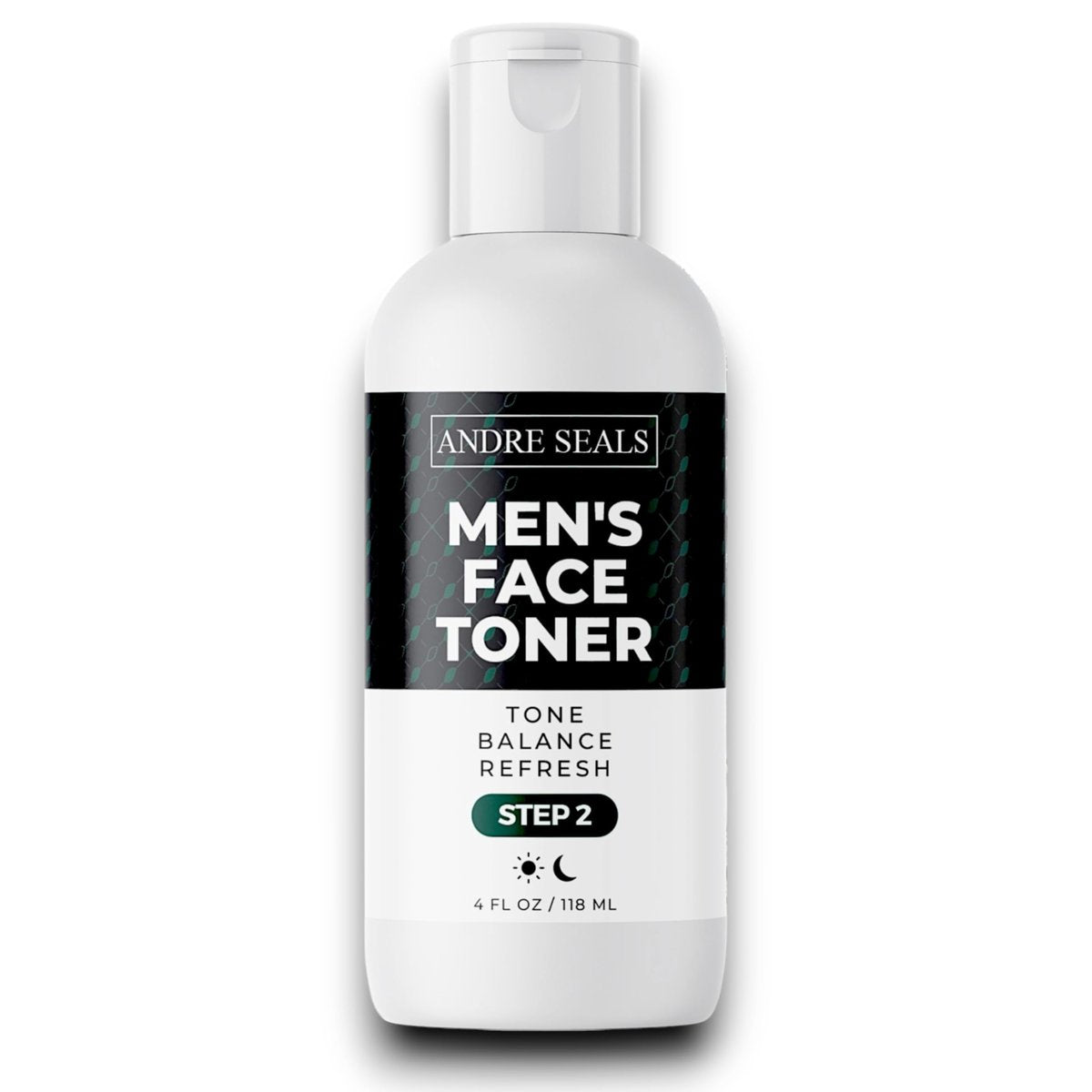 Andre Seals Face Toner for Men – Organic Witch Hazel, Hyaluronic Acid & Green Tea – Pore Minimizer, Hydrating Toner, Oil Control, Astringent & Face Tightener – 4 Fl Oz - görsel 1