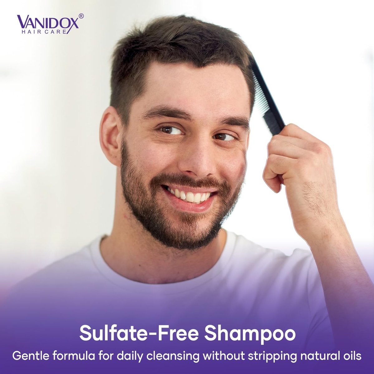VANIDOX Tea Tree Oil Shampoo with Lavender & Mint - DHT Blocker Blend, Gently Cleanses Scalp, Helps Remove Buildup & Flakes, for Men & Women, Made in USA, 16 fl oz Avelisse
