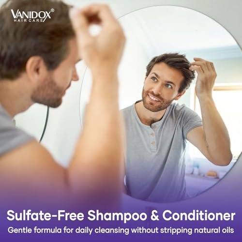 VANIDOX Tea Tree Oil Shampoo with Lavender & Mint - DHT Blocker Blend, Gently Cleanses Scalp, Helps Remove Buildup & Flakes, for Men & Women, Made in USA, 16 fl oz Avelisse