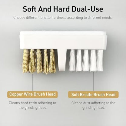 Jaasuee Nail Drill Bit Wire Cleaner Brush - 5-Piece Nail Art Cleaning Tool Set for Salon and Home Use