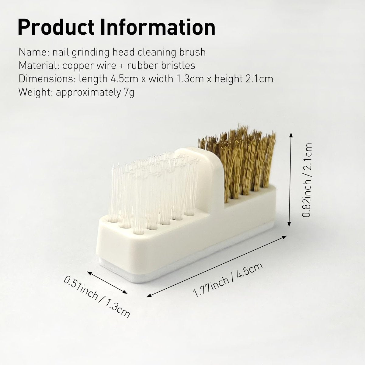 Jaasuee Nail Drill Bit Wire Cleaner Brush - 5-Piece Nail Art Cleaning Tool Set for Salon and Home Use - görsel 13
