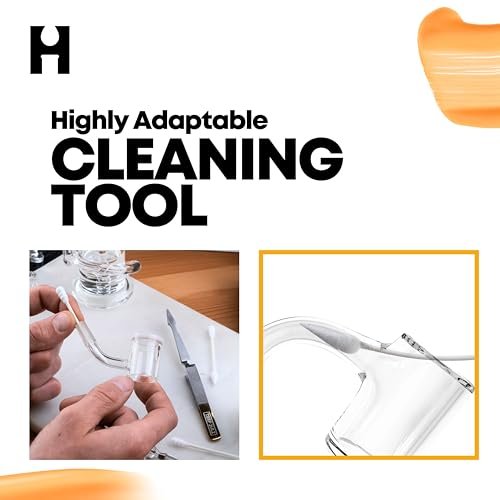 TerpTitans Original Flex Flexible Cotton Swabs 400 Count 2-Pack – Spiral Tip for Max Absorption & Fine Point Tips for Tight Spaces, Zero Plastic Packaging Avelisse