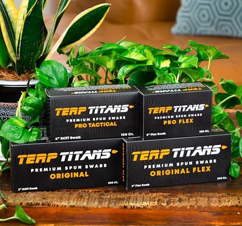 TerpTitans Pro Tactical 6-Inch Bamboo Cotton Swabs – 100 Count Boxes (Pack of 2) – Barrel Tip for Max Absorption, Fine Point Tip for Tight Spaces - görsel 16