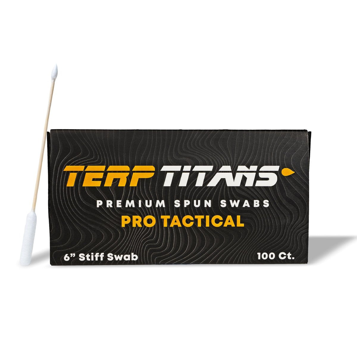 TerpTitans Pro Tactical 6-Inch Bamboo Cotton Swabs – 100 Count Boxes (Pack of 2) – Barrel Tip for Max Absorption, Fine Point Tip for Tight Spaces - görsel 1