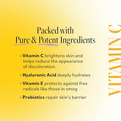 DERMA E Vitamin C Concentrated Serum with Hyaluronic Acid & Vitamin E – Antioxidant-Rich Firming & Brightening Facial Serum, 1 oz Avelisse