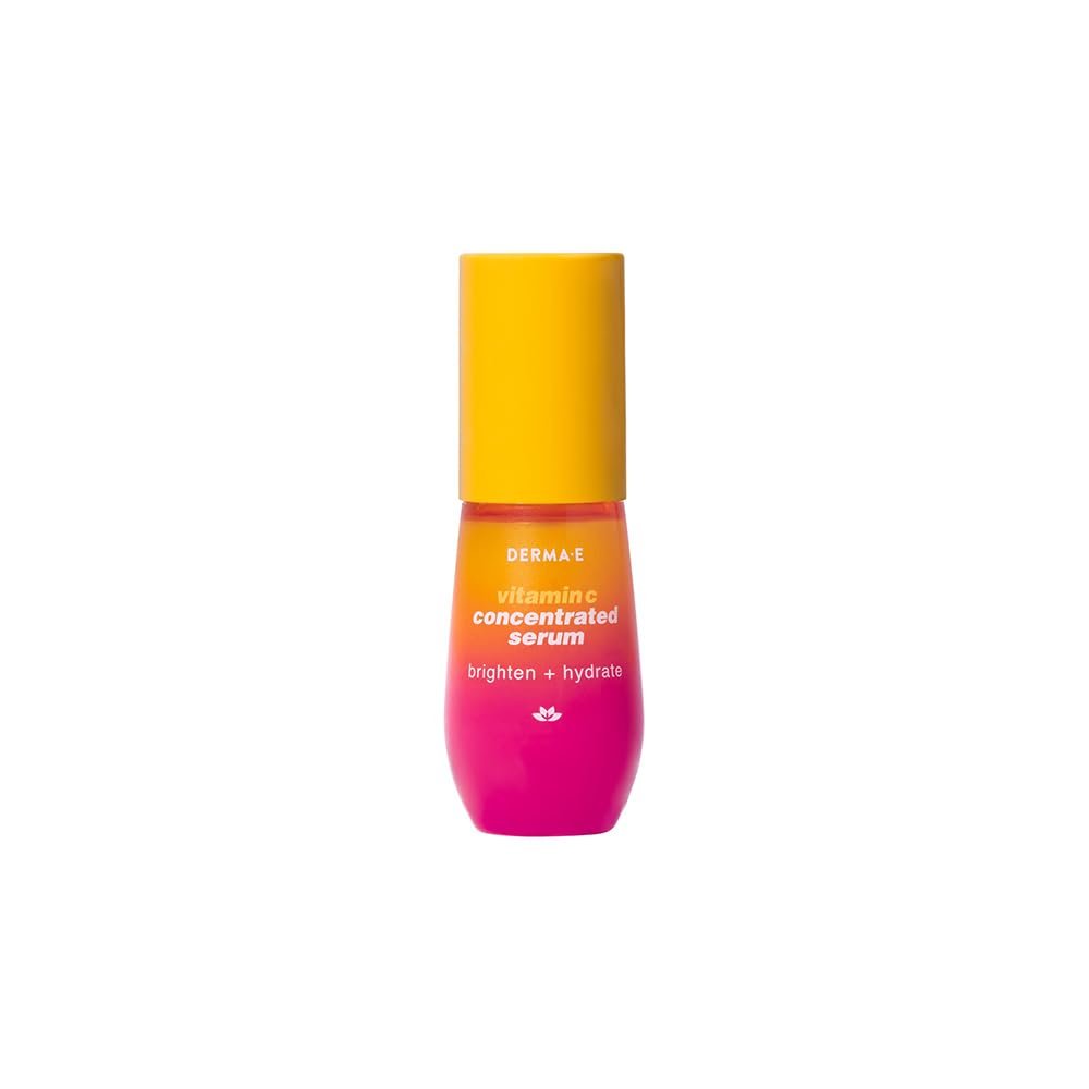 DERMA E Vitamin C Concentrated Serum with Hyaluronic Acid & Vitamin E – Antioxidant-Rich Firming & Brightening Facial Serum, 1 oz Avelisse