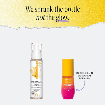 DERMA E Vitamin C Concentrated Serum with Hyaluronic Acid & Vitamin E – Antioxidant-Rich Firming & Brightening Facial Serum, 1 oz Avelisse